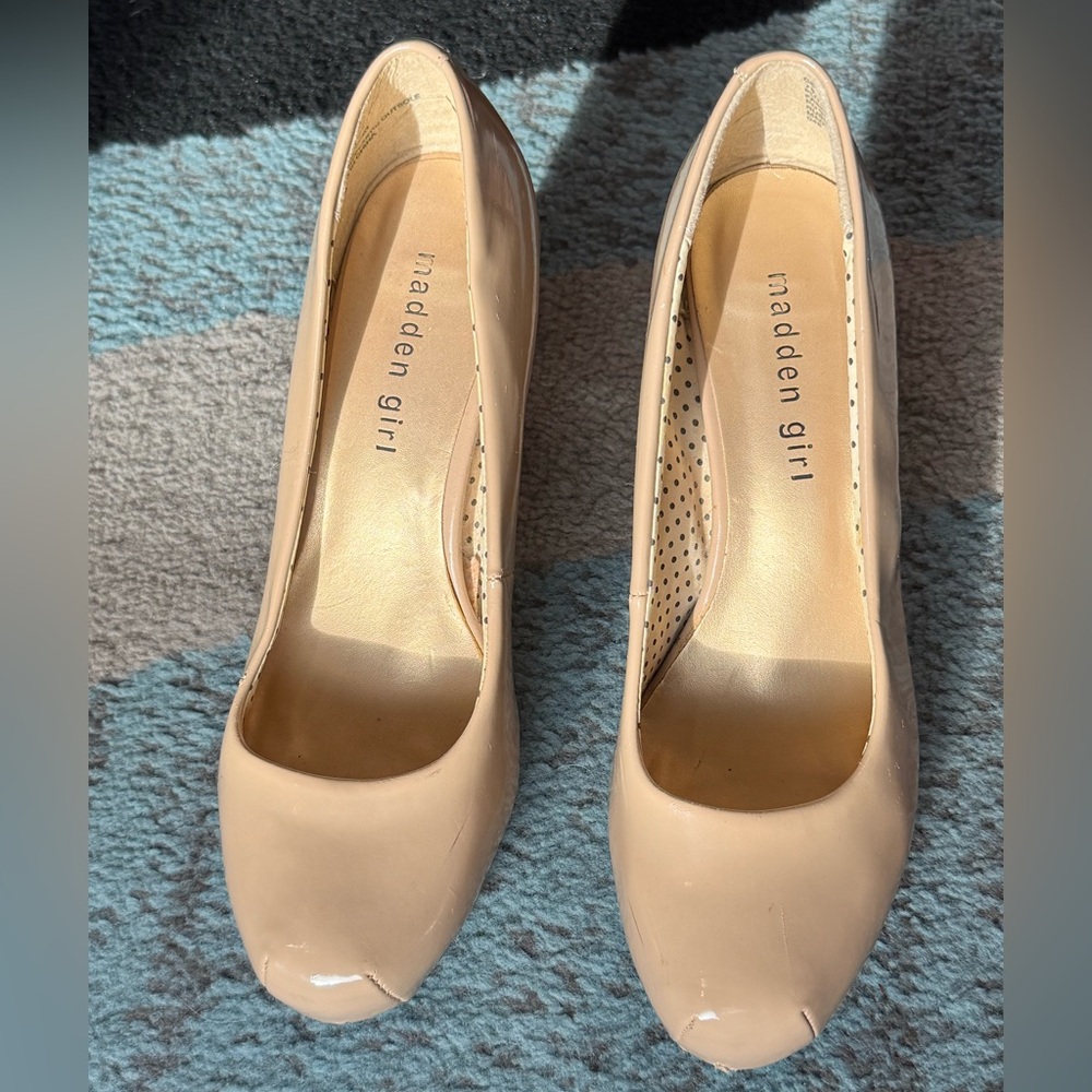 Madden Girl Beige Heels